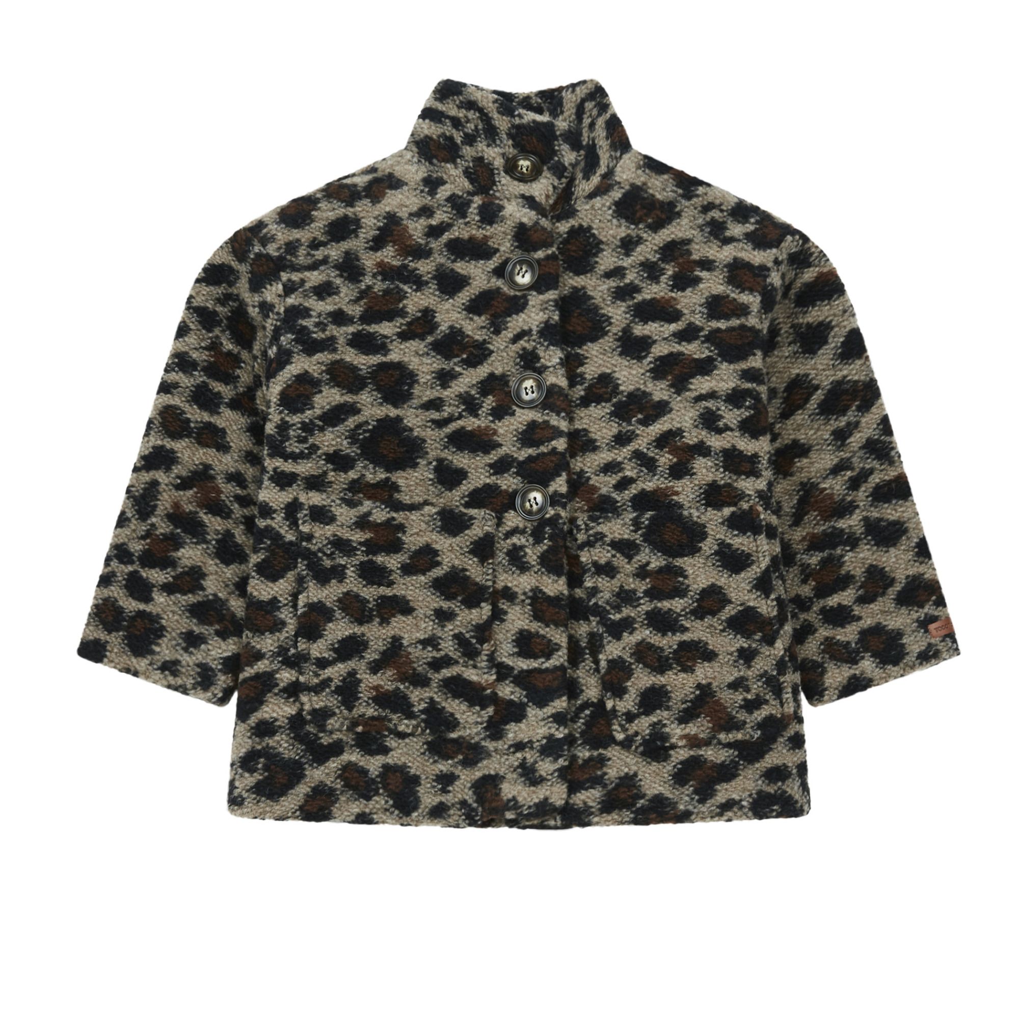 manteau leopard gris