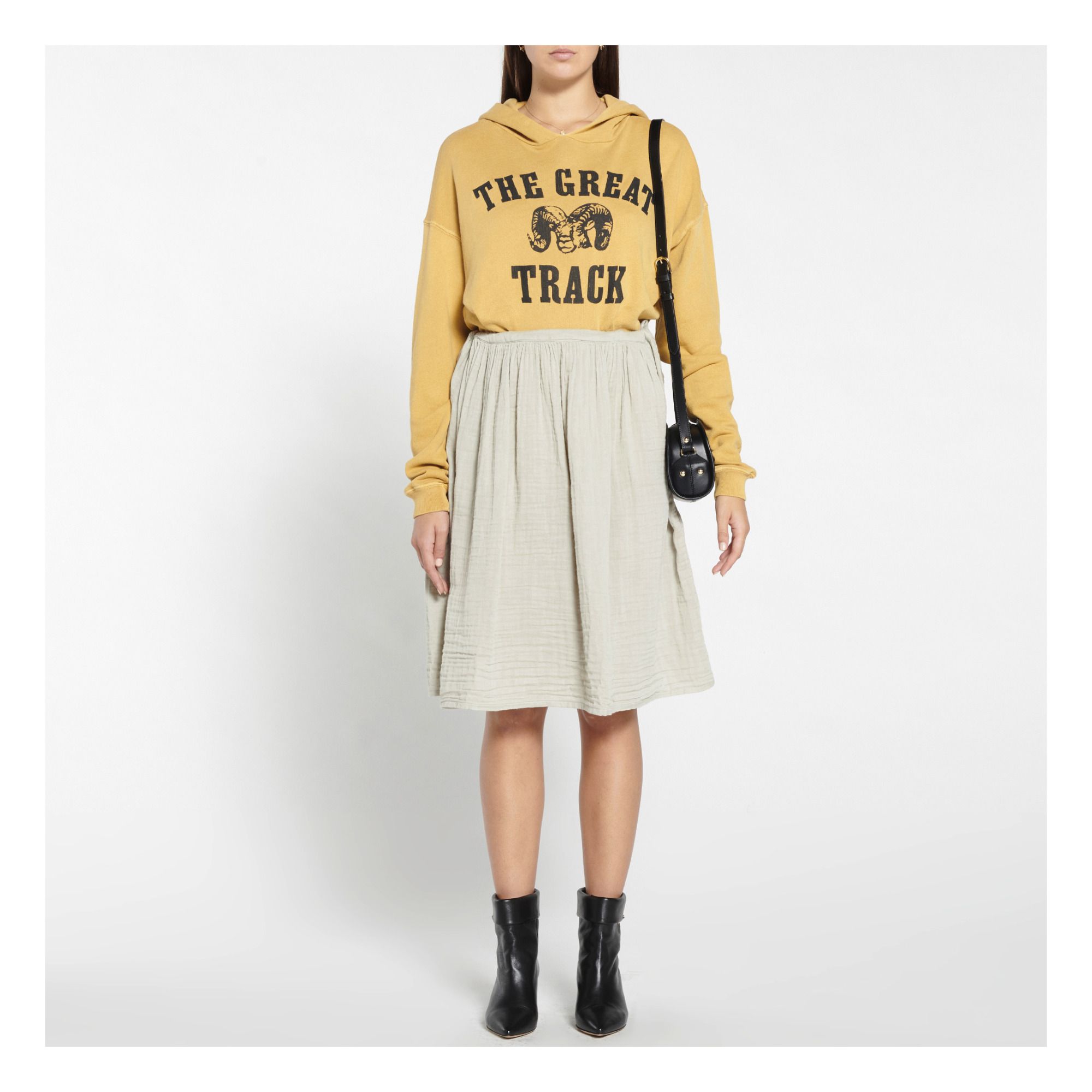 Ava midi skirt -Women's Collection- Light grey Numero 74 Fashion