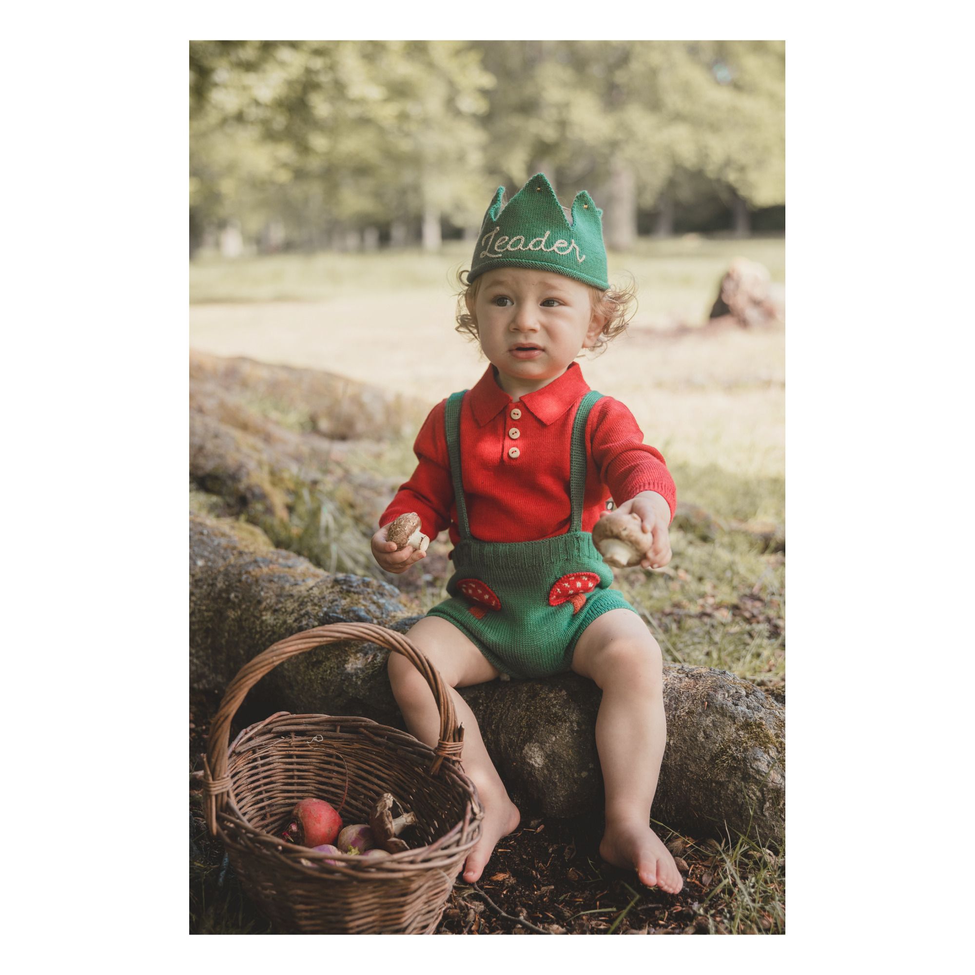 Baby Alpaca Polo Shirt Red Oeuf NYC 
