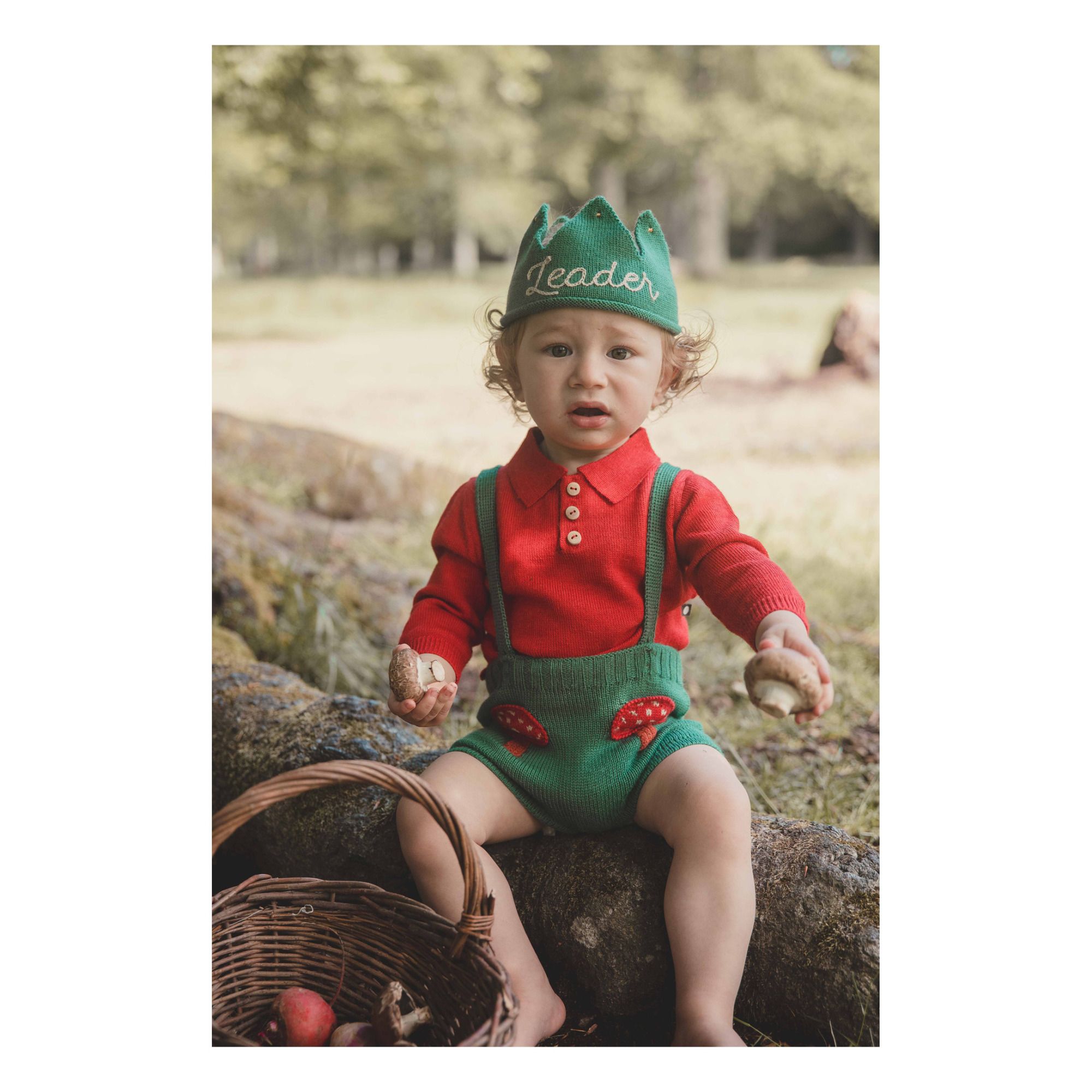 Baby Alpaca Polo Shirt Red Oeuf NYC 