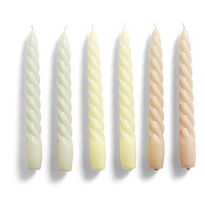 Bougie Twist - Set de 6- Image produit n°0