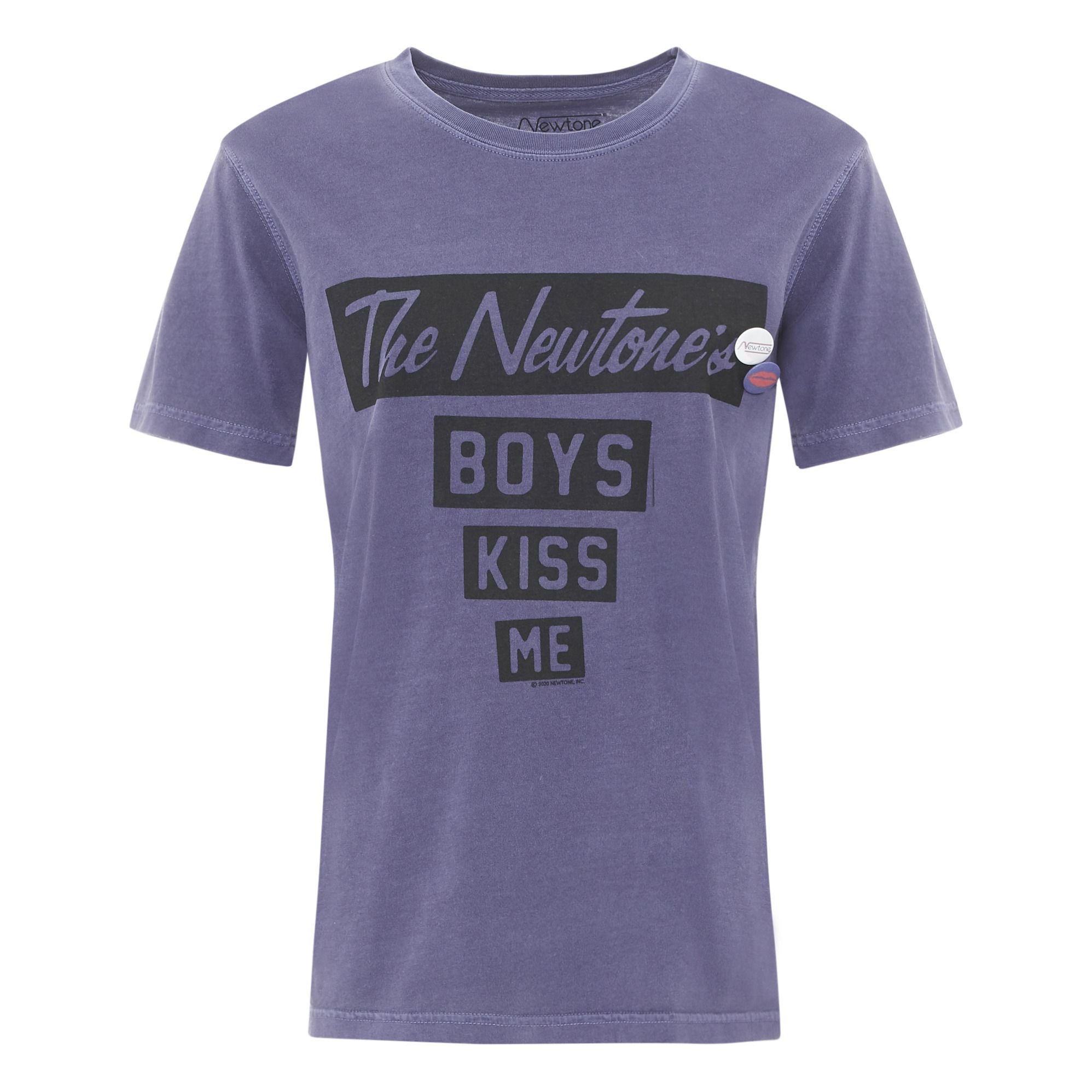 Newtone - T-Shirt Kiss Me - Femme - Mauve