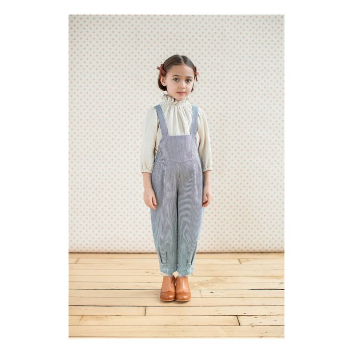 Imogen Canvas Cotton Overalls | Light blue