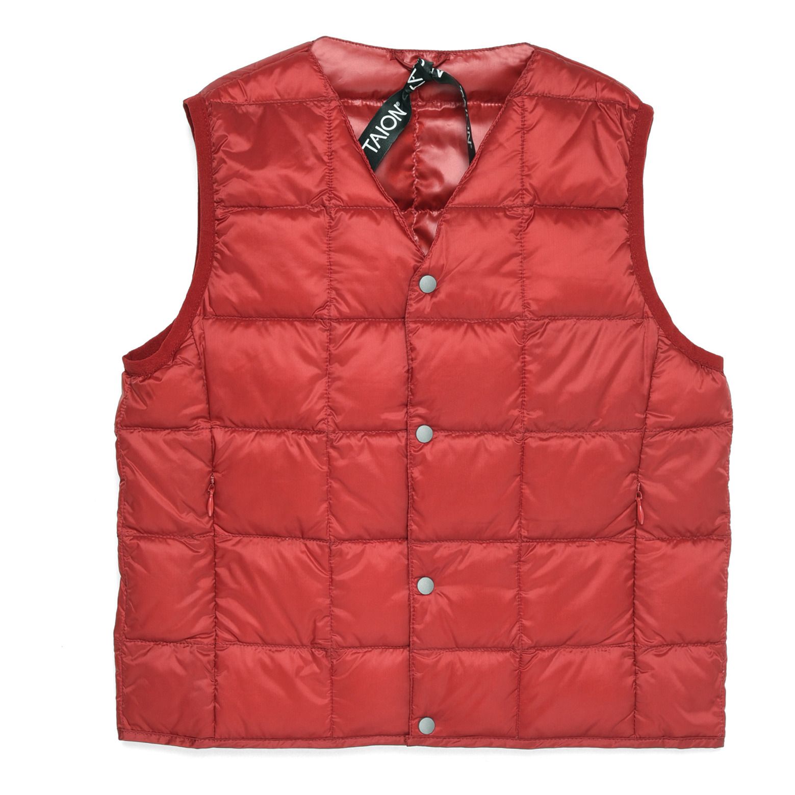 Taion - Doudoune Sans Manches Duvet Véritable - Fille - Rouge