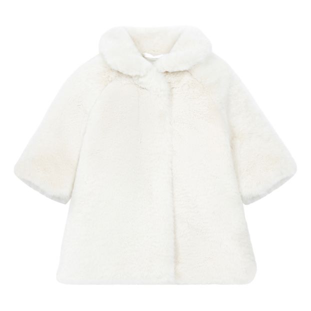 Manteau Facon Fourrure Naturel Il Gufo Mode Bebe