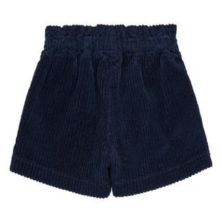 blue velour shorts