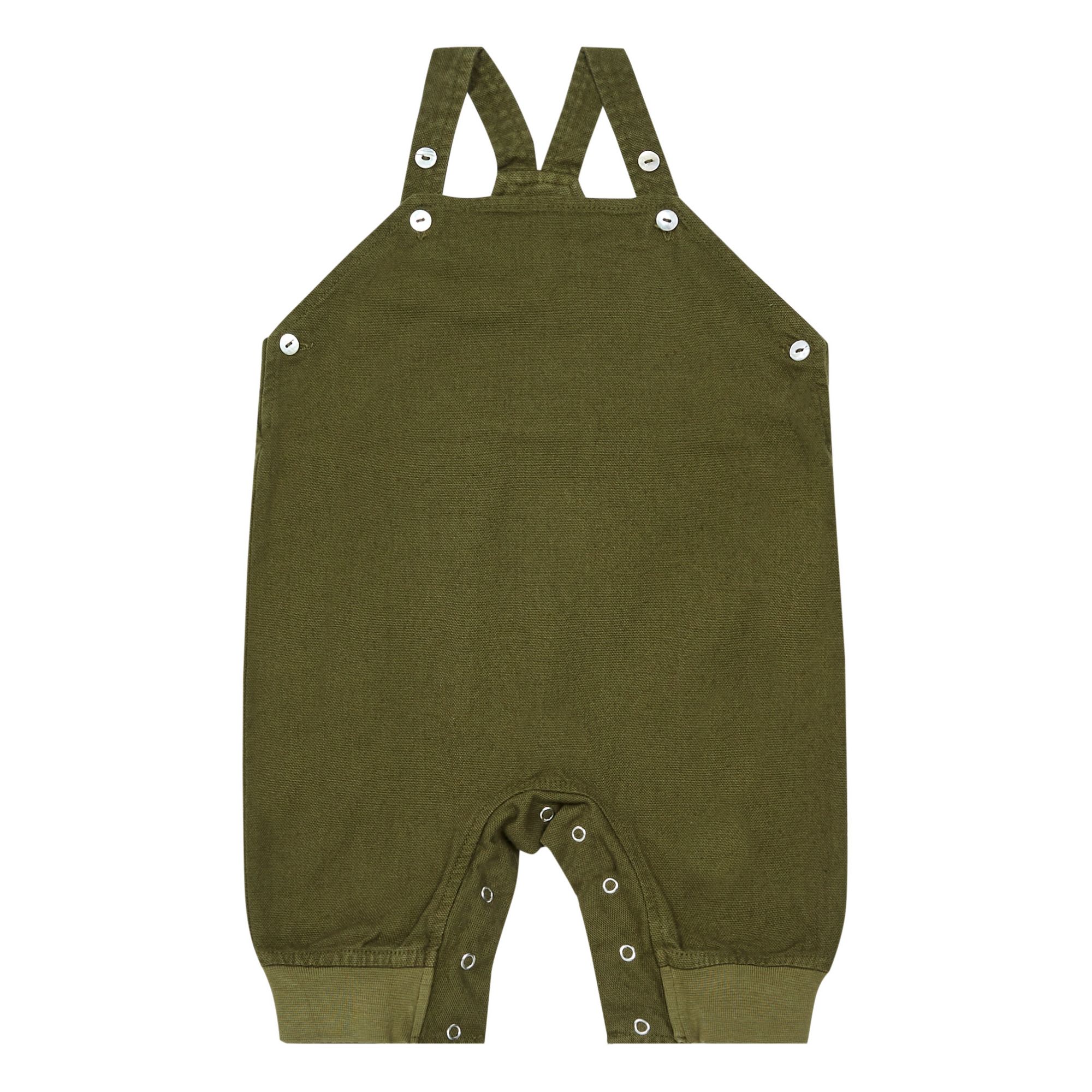 Omibia - Salopette Coton Bio Lotus - Fille - Vert kaki