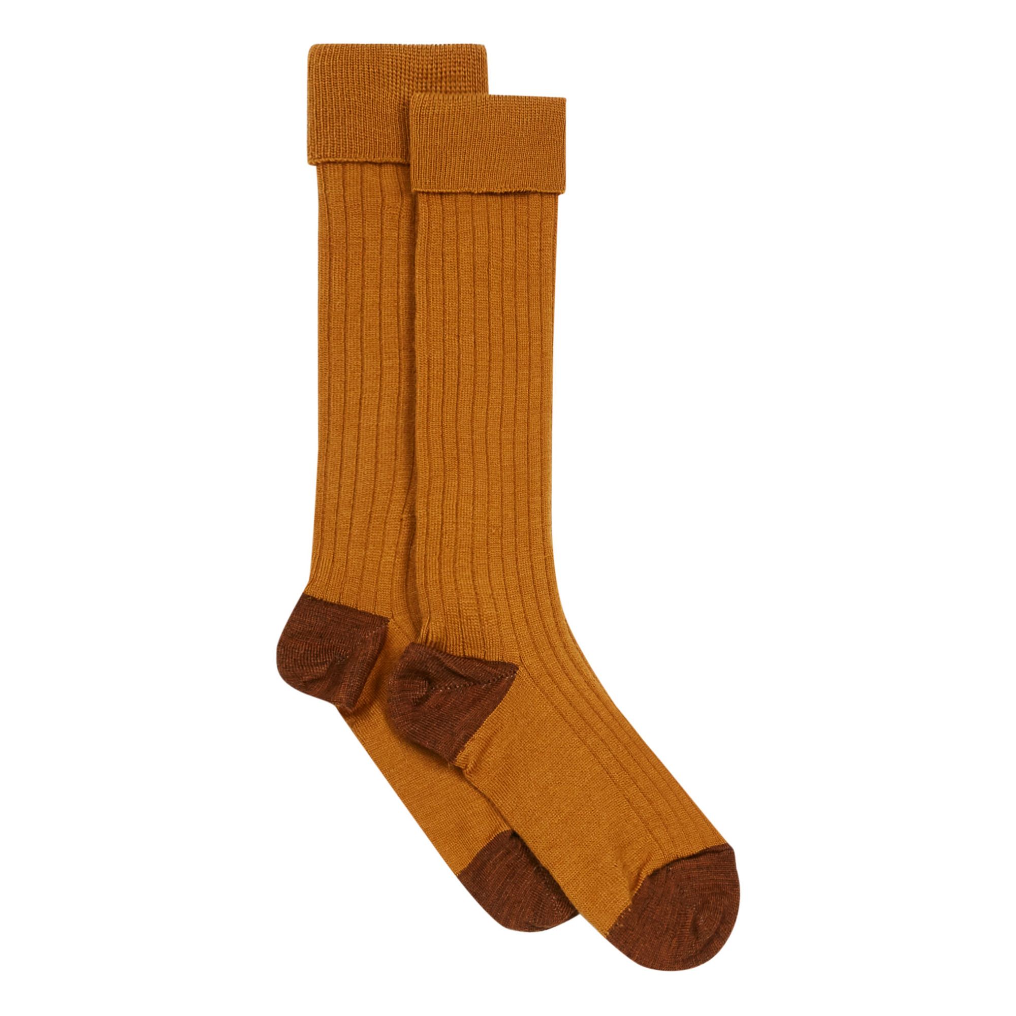 Long Socks Rust Caramel Fashion Children