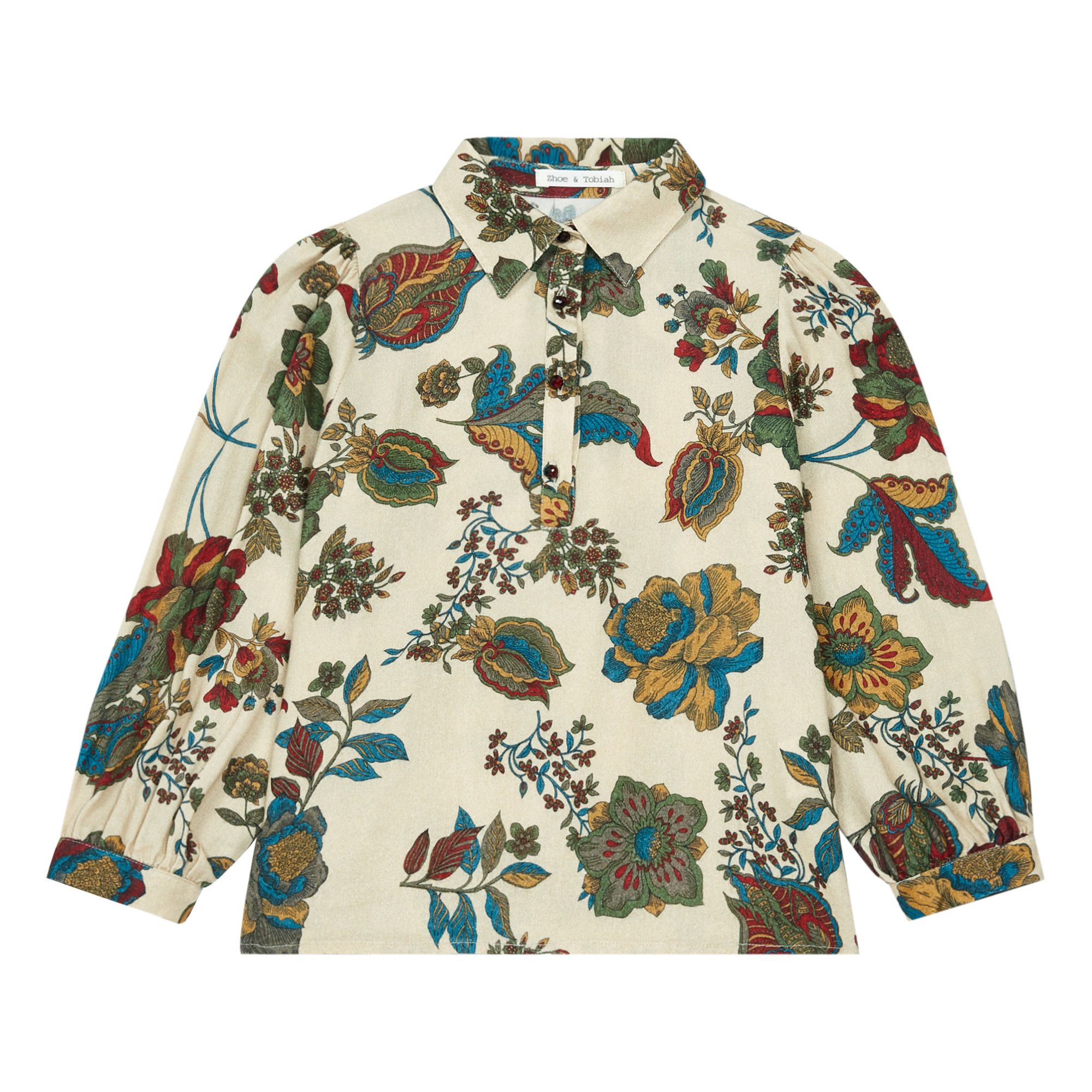 Zhoe & Tobiah - Blouse Fleurie - Fille - Ecru