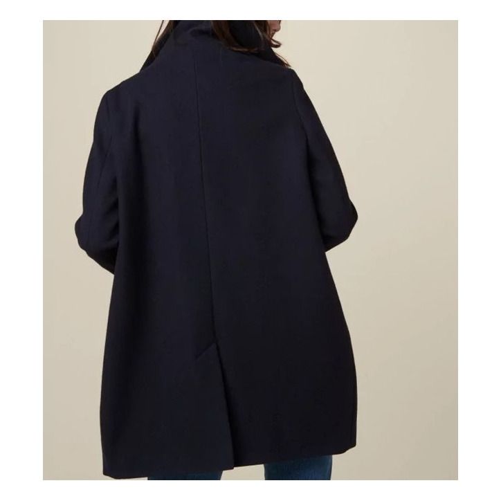 Mantel Chera aus Wolle Navy- Produktbild Nr. 5