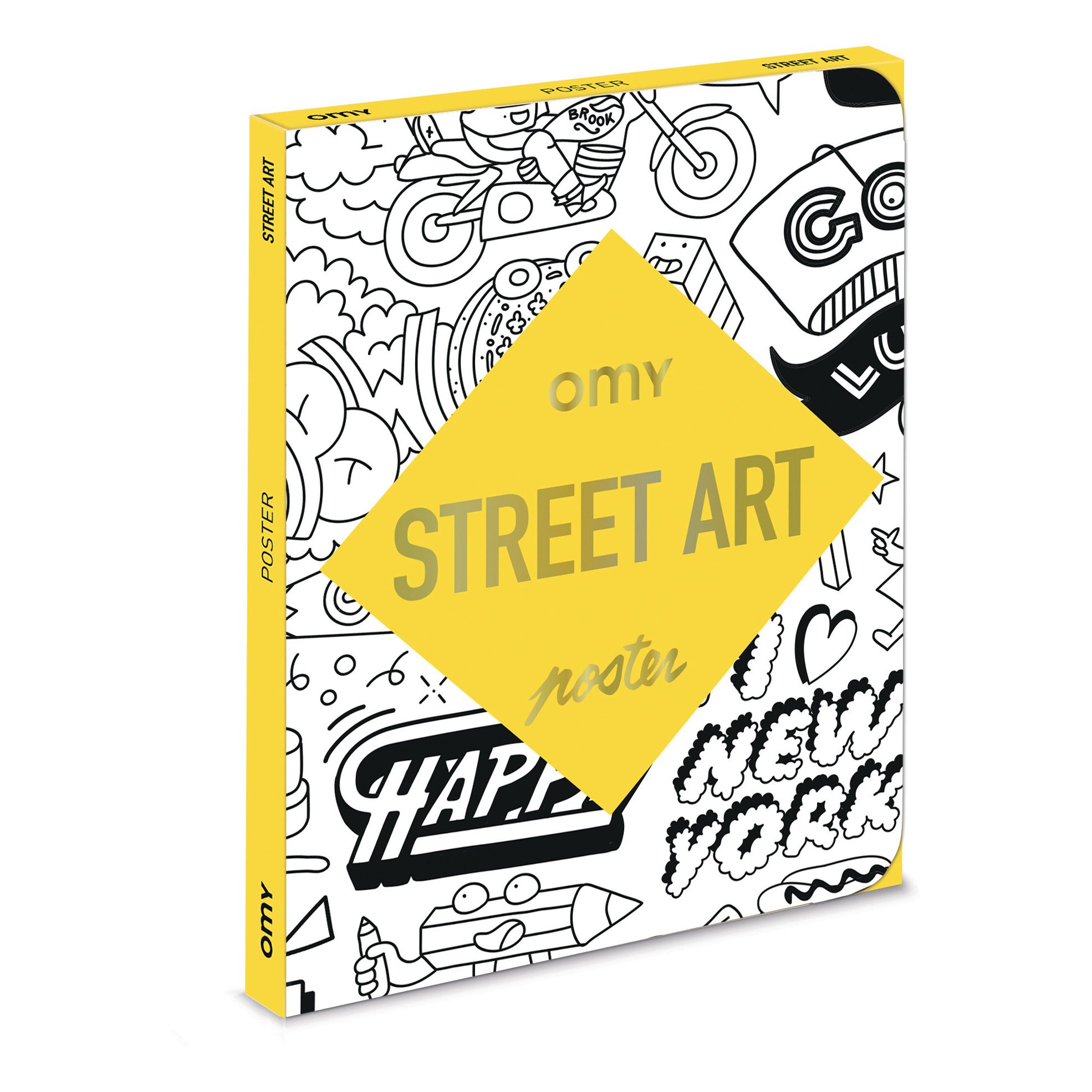 Omy - Poster Pocket Street Art - Multicolore