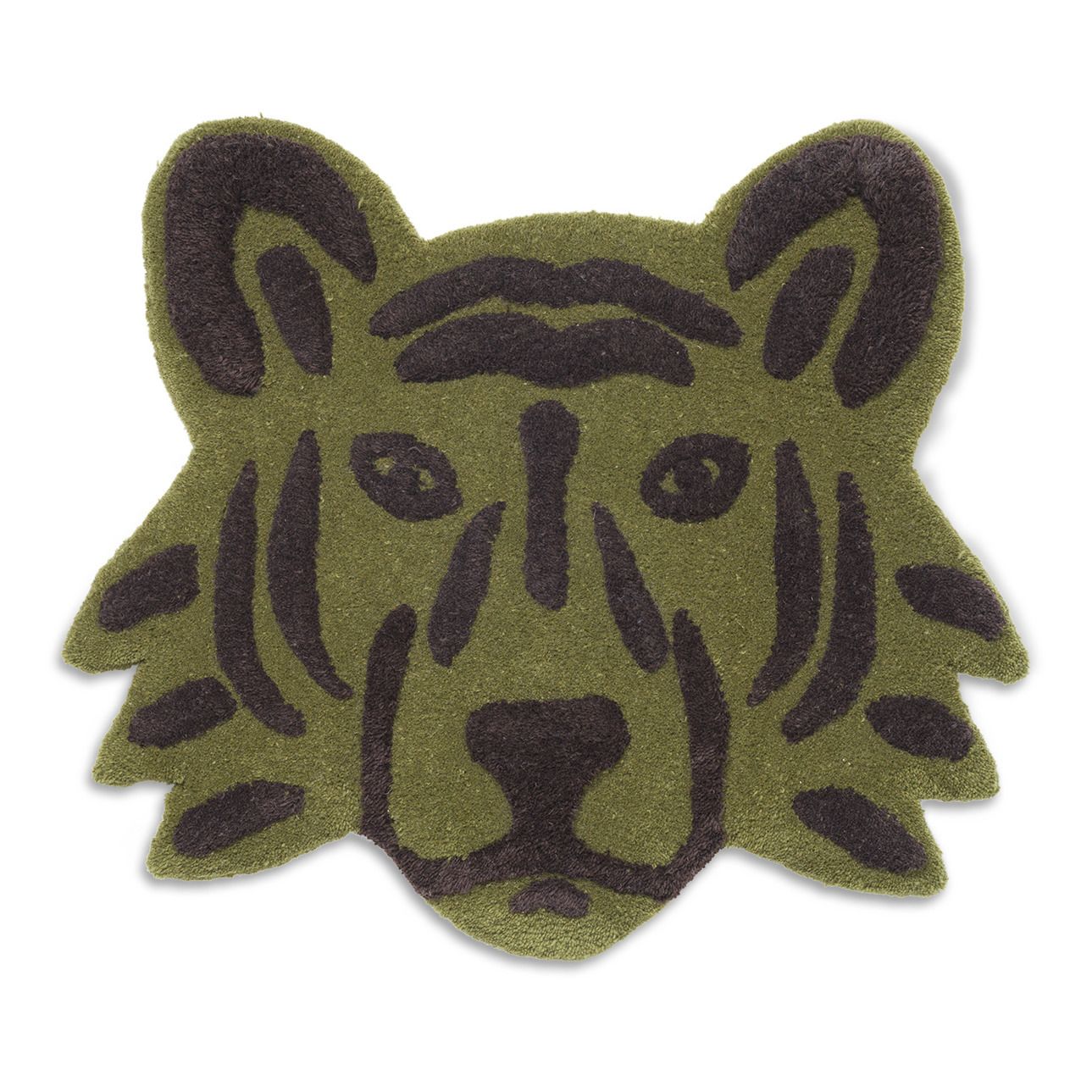 Ferm Living Kids - Tapis tufté tête de tigre - Vert