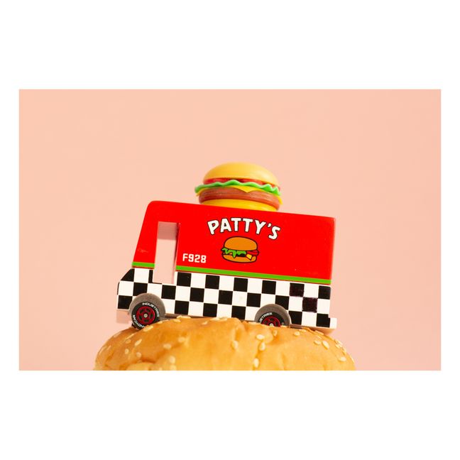 Burger Wooden Toy Car