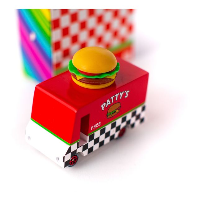 Burger Wooden Toy Car