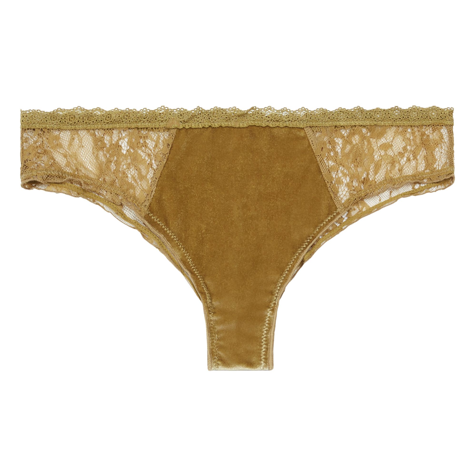 Louise Misha - Culotte Valala Velours -Collection Femme- - Crème