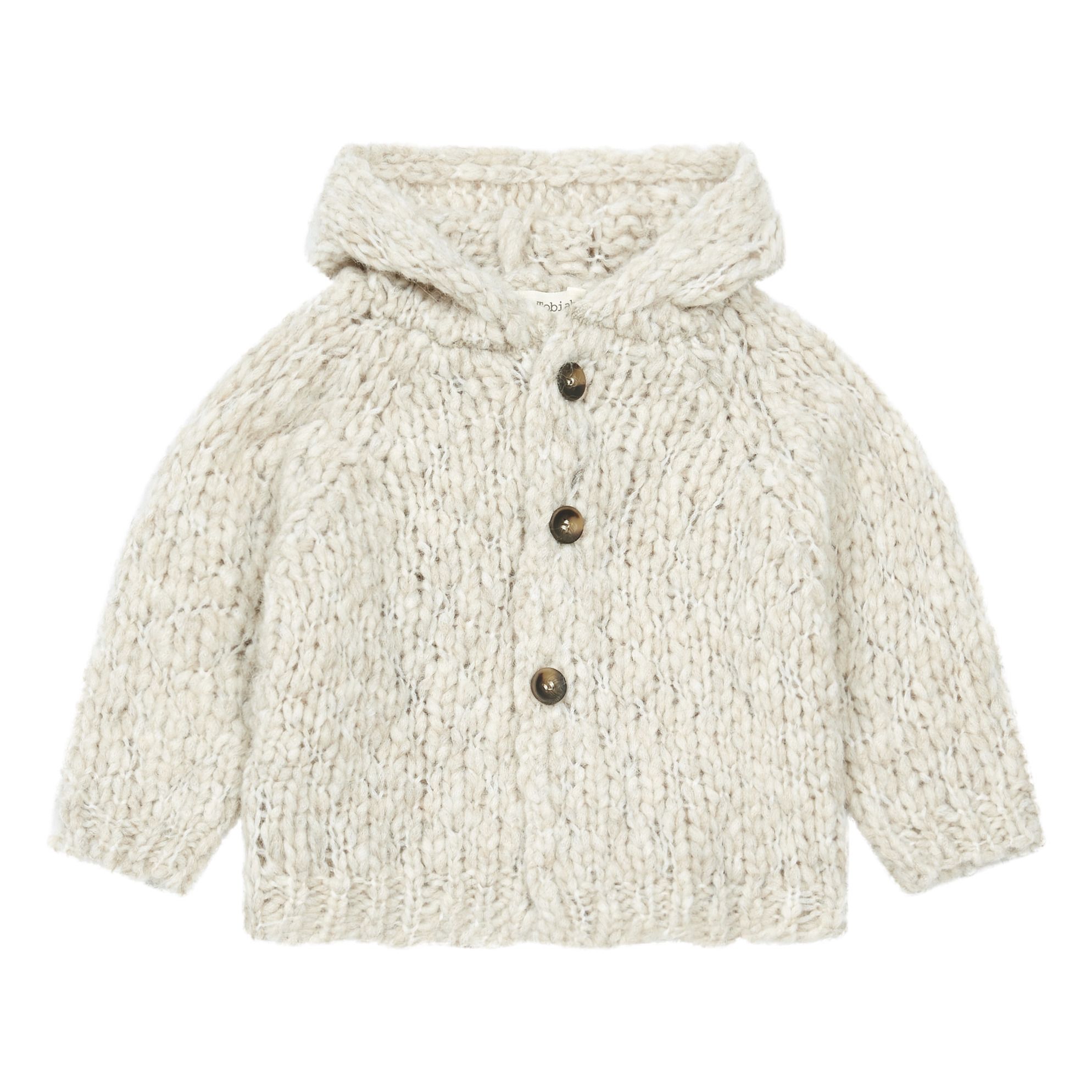 hooded baby cardigan