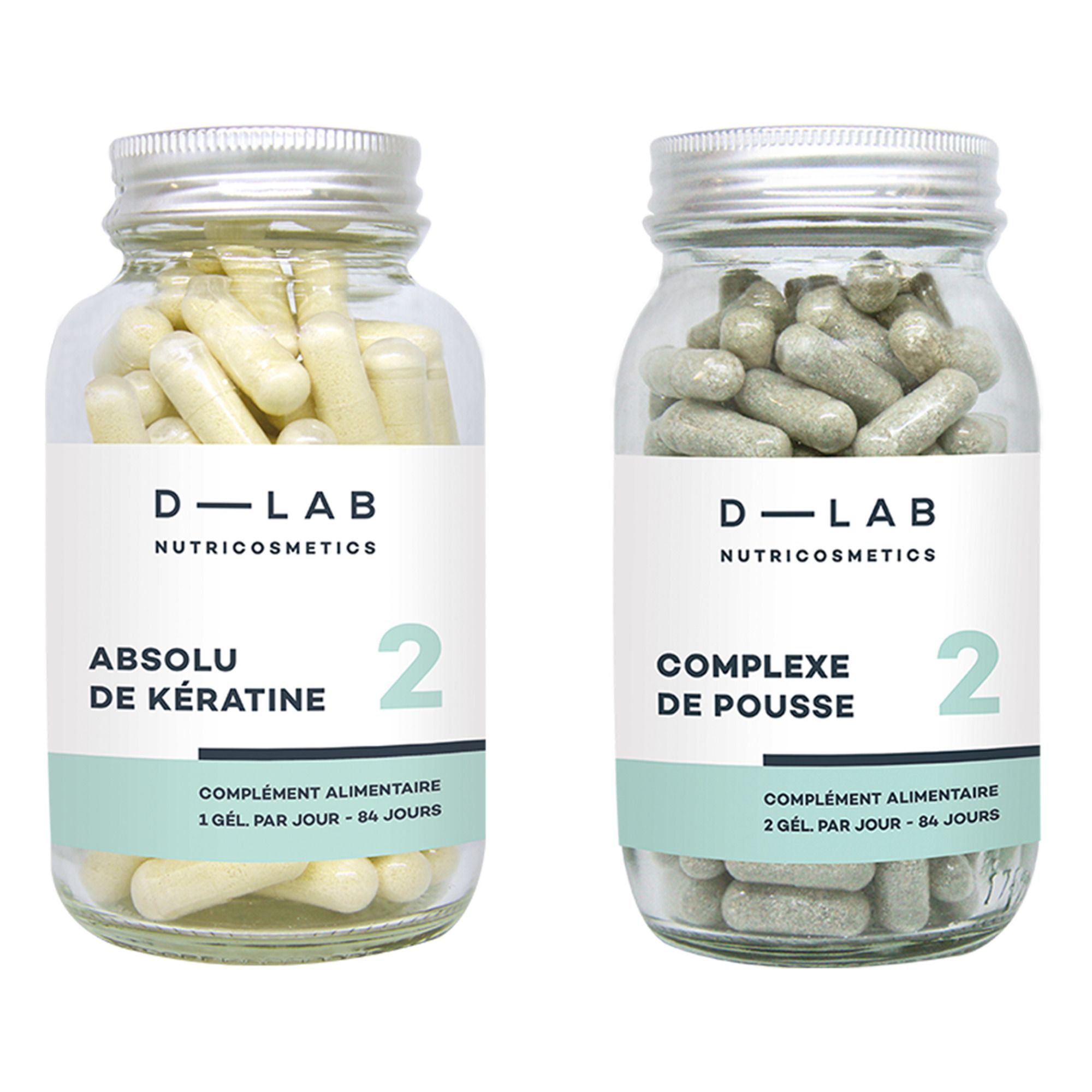 D-LAB NUTRICOSMETICS - Duo Nutrition-Capillaire - 3 mois - Blanc