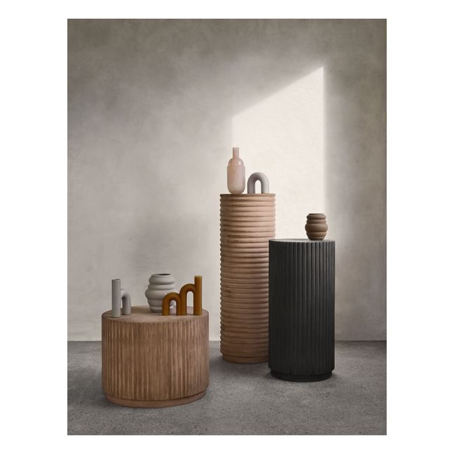 Bougie décorative Bend | Gris nuage