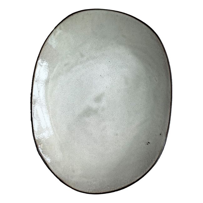 Piatto ovale in ceramica | Salvia