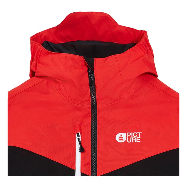 Slope Recycled Polyester Ski Jacket | Red
