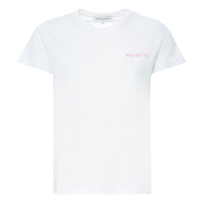 T-shirt Boyfriend Powerful - Esclusività Maison Labiche x Smallable Bianco