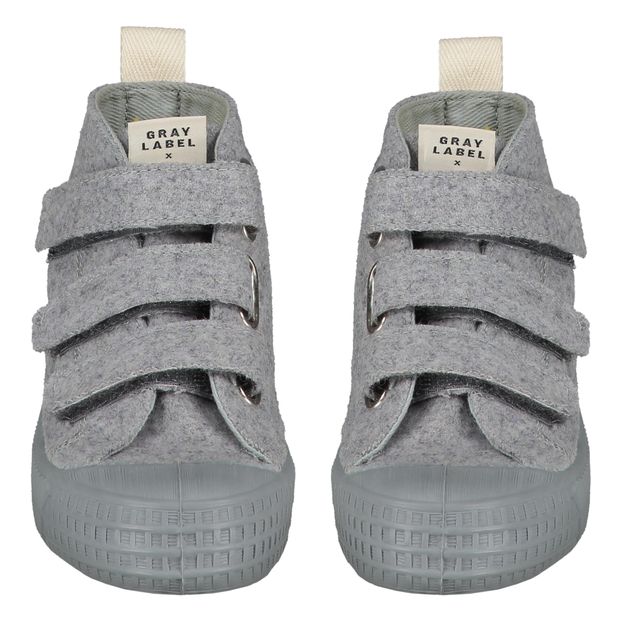 grey velcro trainers