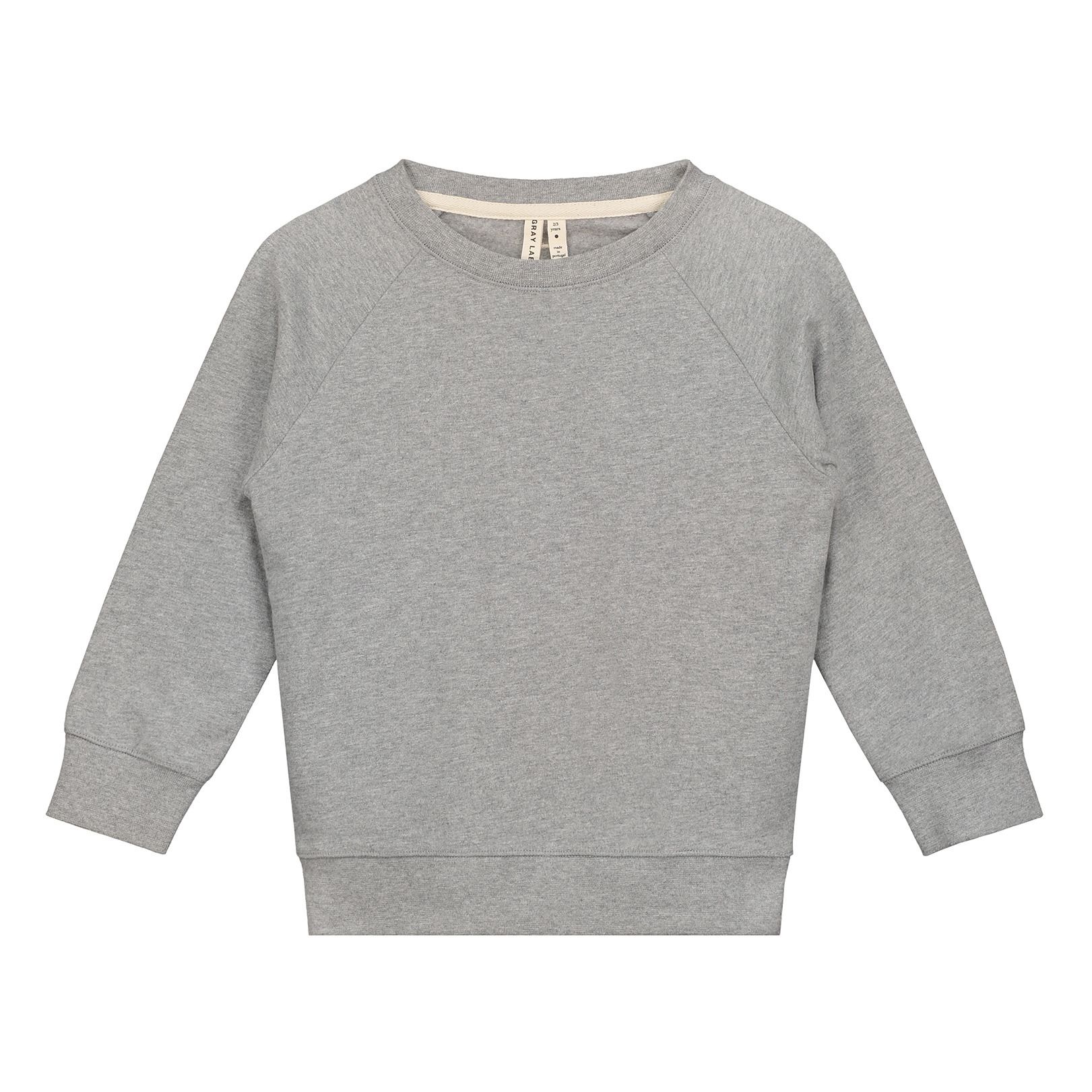 Gray Label - Sweat Col Rond Coton Bio - Fille - Gris