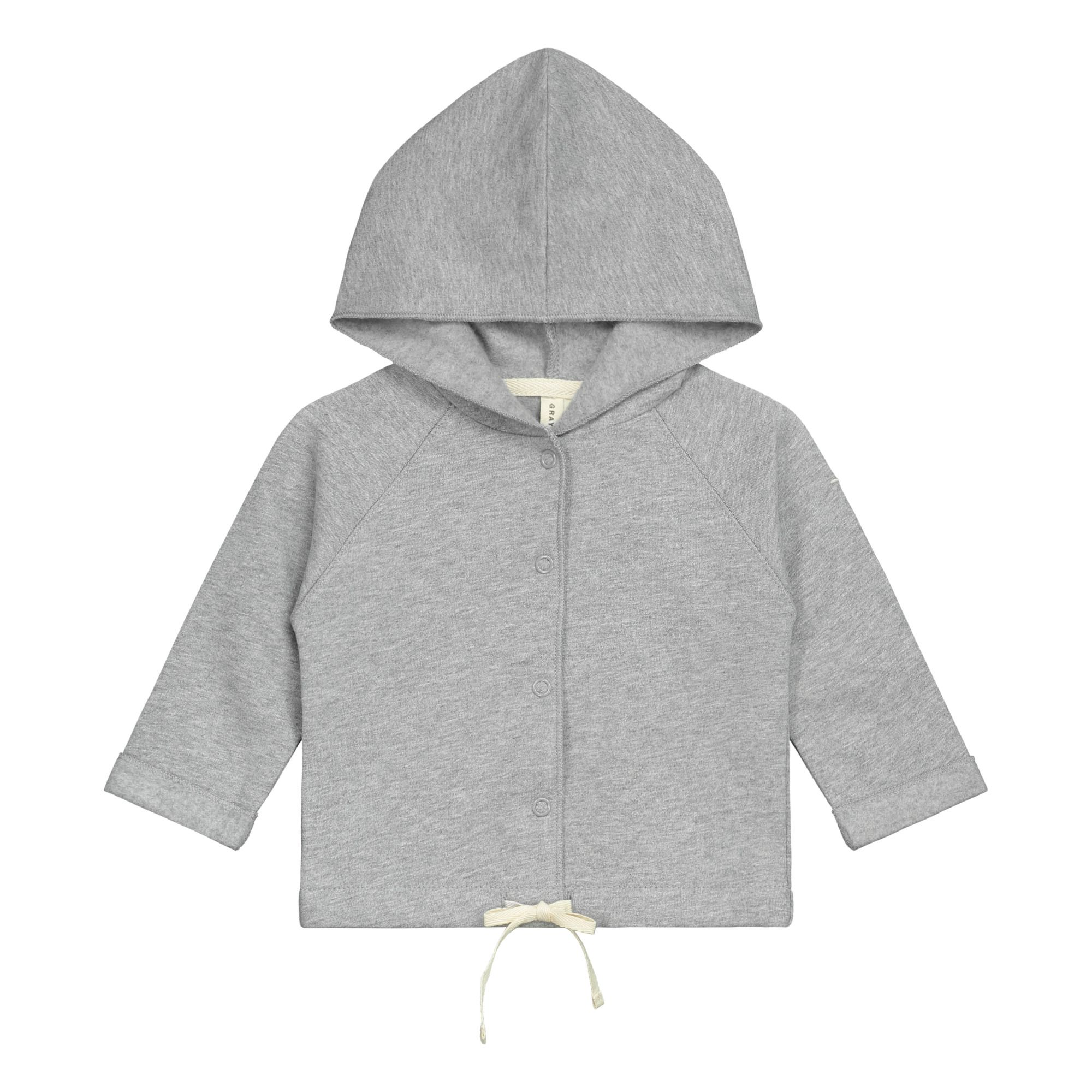 Gray Label - Cardigan Capuche Coton Bio - Fille - Gris