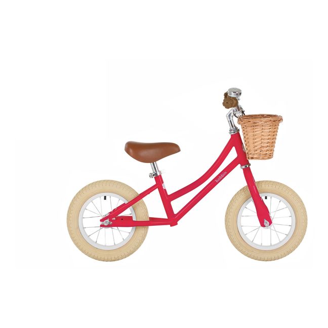 Gingersnap 12" Balance Bike - Bobbin x Smallable  Raspberry red