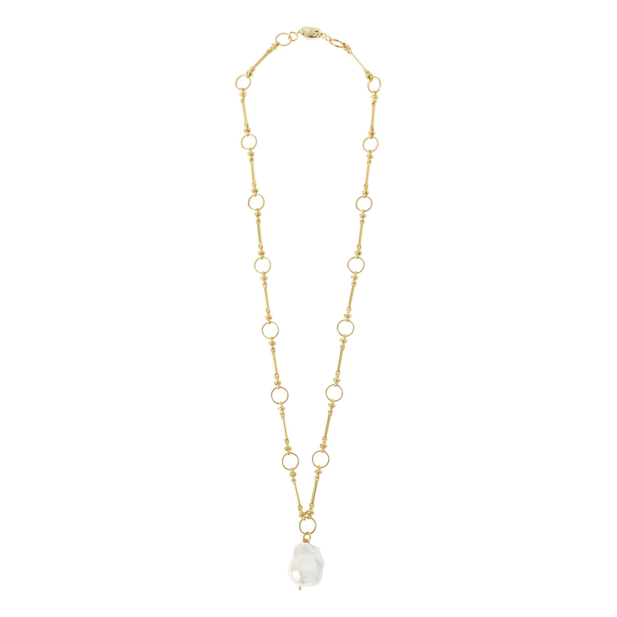 Timeless Pearly - Collier Perle - Femme - Doré