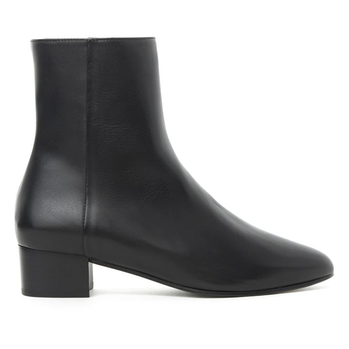 Michele Leather Boots Black