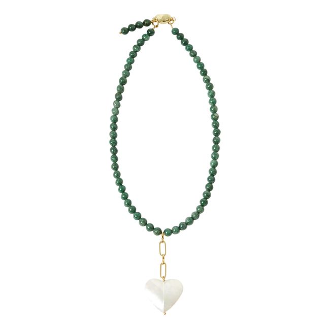 Collana di perle Verde