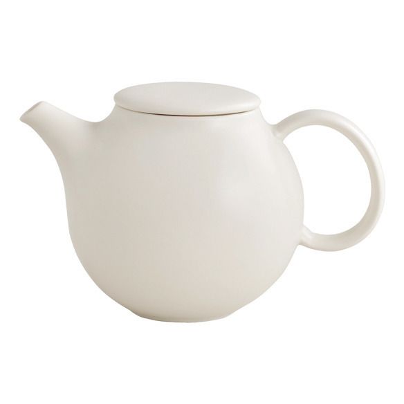 Pebble Porcelain Teapot - 500ml | White