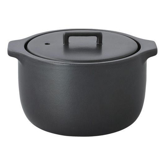 Kinto Kakomi Ceramic Rice Cooker Black Smallable