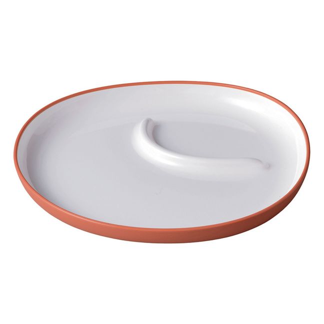 Assiette 2 compartiments Bonbo | Orange