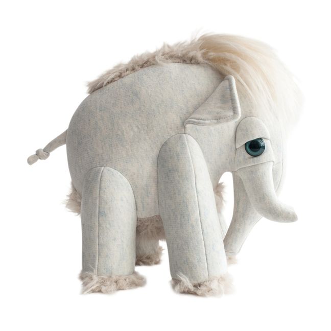 Peluche Mamut 30 cm Bigstuffed x Smallable | Gris Claro