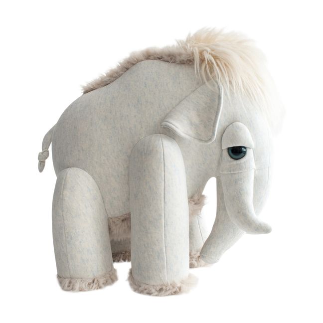 Plüschtier Mammut 45 cm- Bigstuffed x Smallable  | Hellgrau