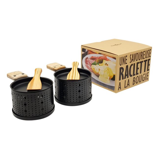 Raclette-Gerät für 2 Schwarz