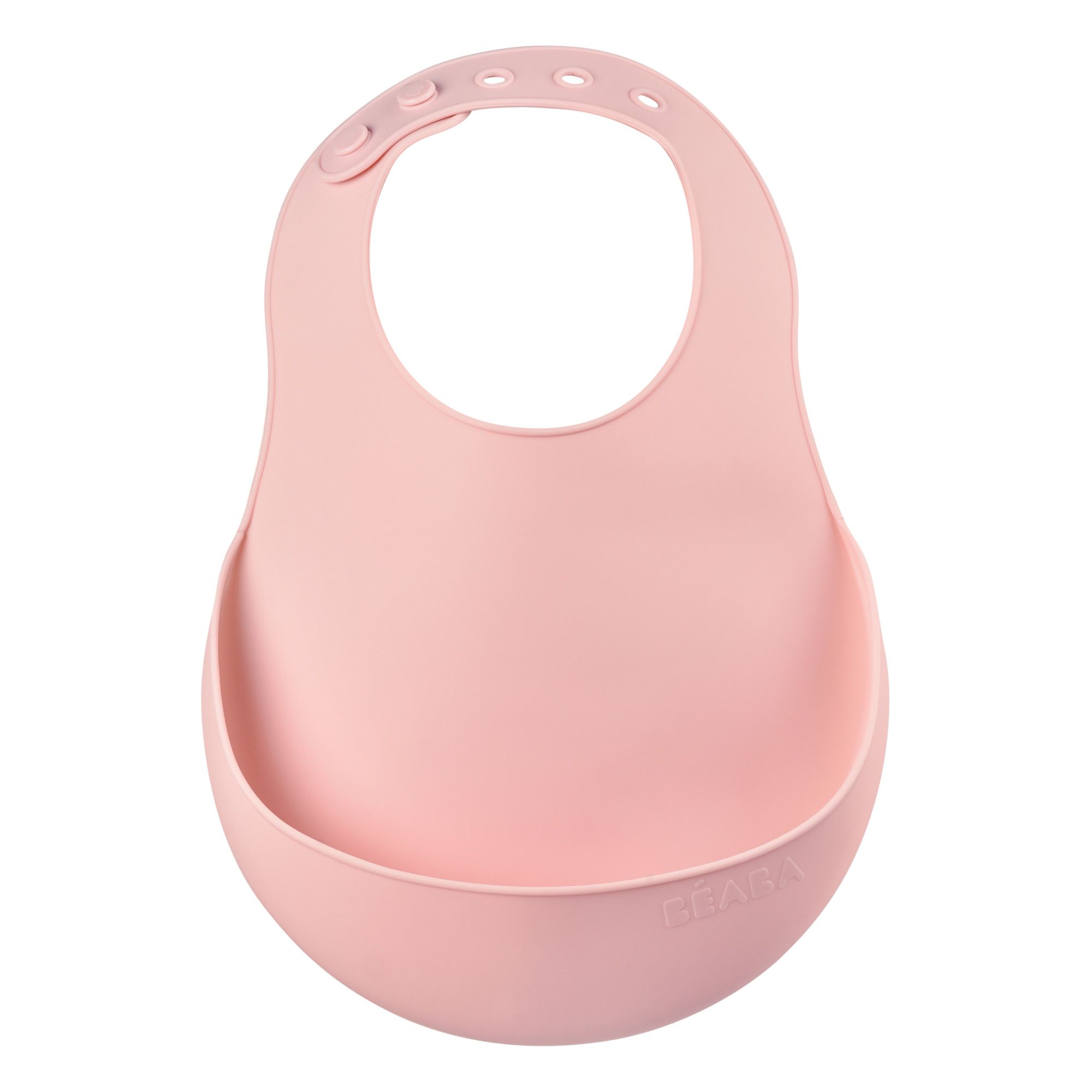 Béaba - Bavoir silicone - Rose pâle