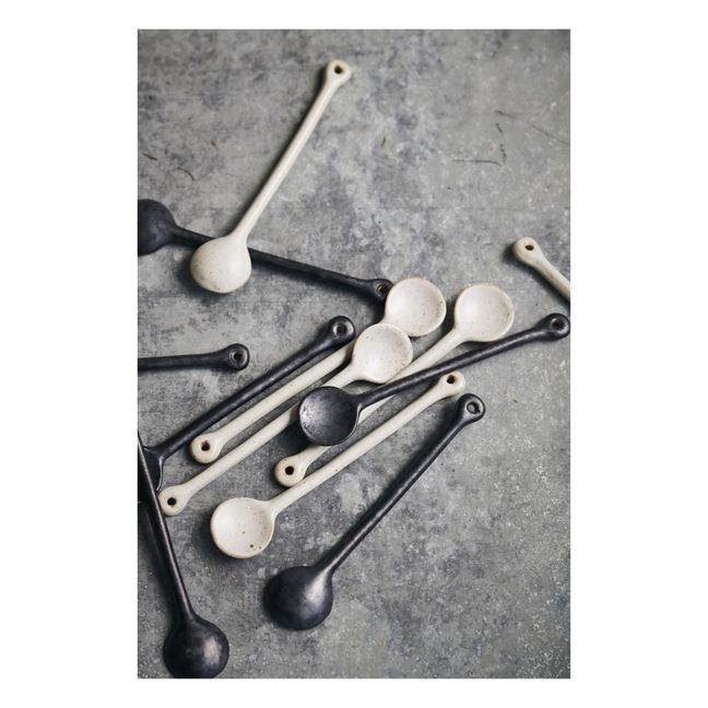 Pawn Porcelain Spoon | Black