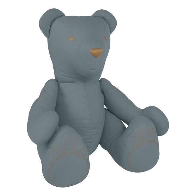 Ours Ted Bear en canvas de coton bio | Ice Blue S032
