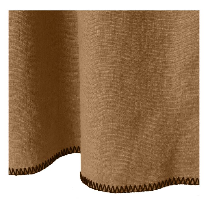 Vorhang aus Leinen | Haselnussbraun- Produktbild Nr. 1