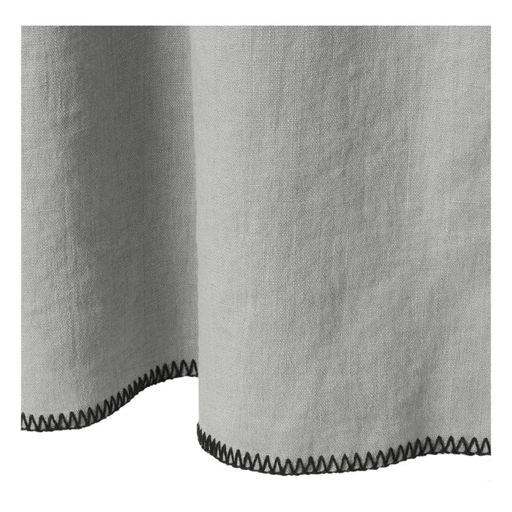 Tende in lino lavato filato da pinzare | Gris graphite