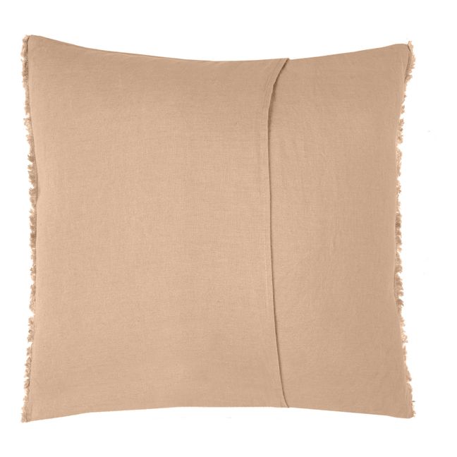 Housse de coussin en lin lavé | Vieux Rose