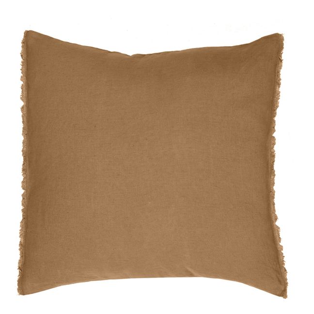 Washed Linen Cushion Cover Hazel