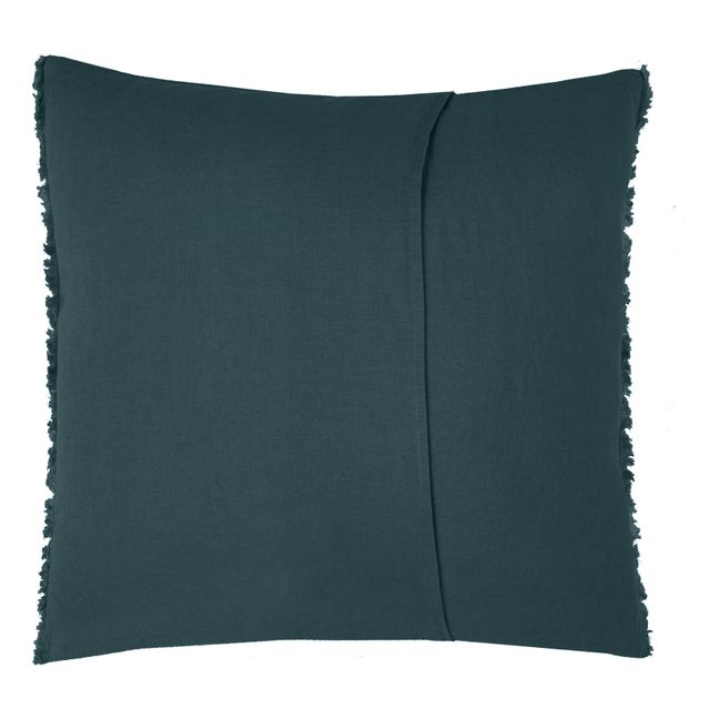 Washed Linen Cushion Cover | Faded Blue