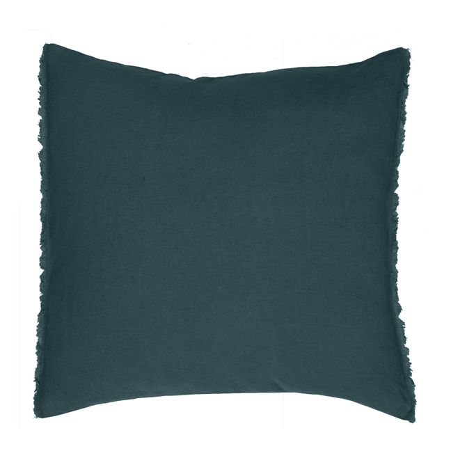 Washed Linen Cushion Cover | Faded Blue