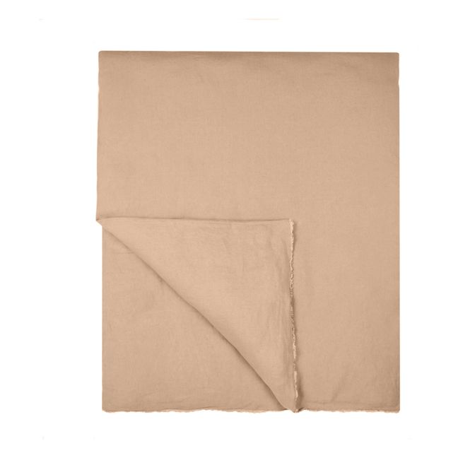 Washed Linen Quilt Cover | Dusty Pink