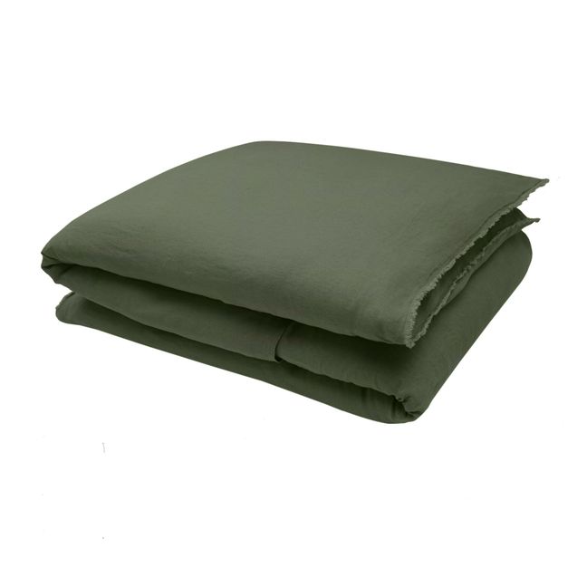 Bettbezug aus Leinen | Khaki