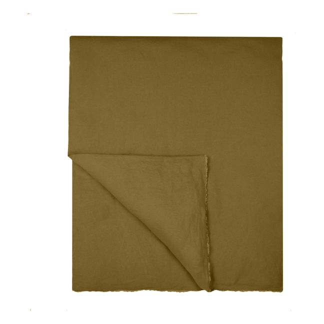 Washed Linen Quilt Cover | Bronze